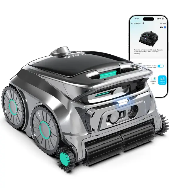 WYBOT OS600 Poolroboter Akku Kabellos 120 Min
