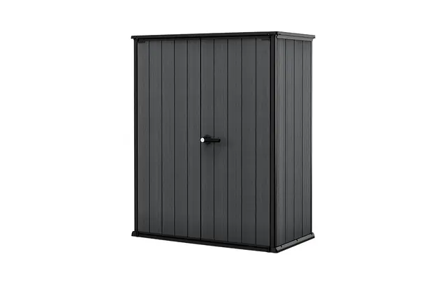 Keter Cortina Alto Aufbewahrungsbox, Geräteschuppen, 1400l Fassungsvermögen, Außenmaße 140x73,6x170,4cm, Evotech Material, Wasserdicht | Geräteschuppen, 1400l Fassungsvermögen, Außenmaße 140x73,6x170,4cm, Evotech Material, Wasserdicht