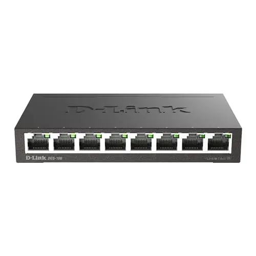 D-Link DGS-108 8-Port Gigabit Switch