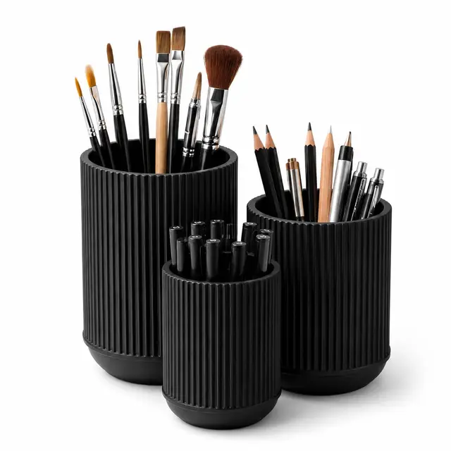 cabu stiftehalter schwarz 3er set