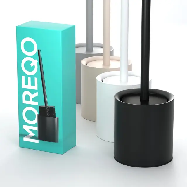 moreqo design toilettenbürste schwarz