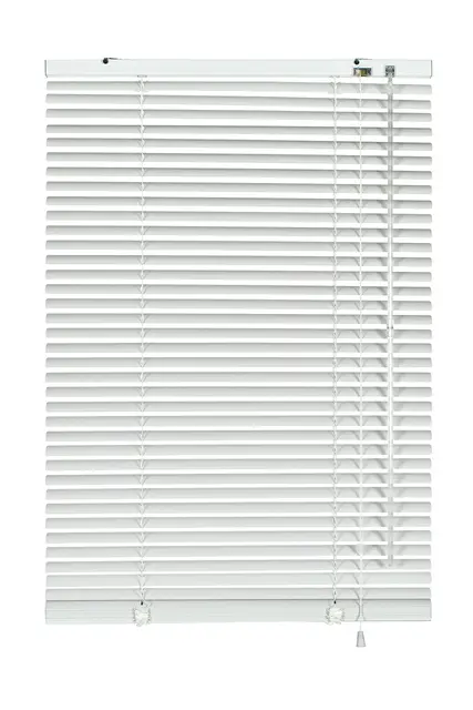 Deco Company Alu-Jalousie ohne Bohren, Zum Klemmen, Inkl. Klemmträgern, Sichtschutz, Lichtschutz, Blendschutz, Aluminium-Jalousie, Weiß, 60 x 130 cm