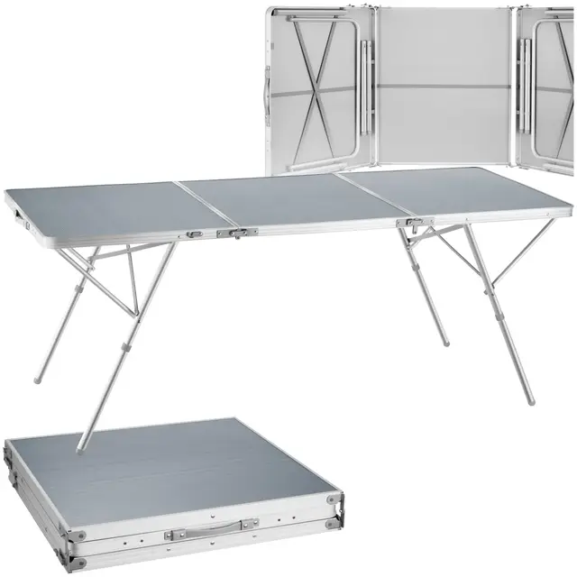 tectake aluminium campingtisch