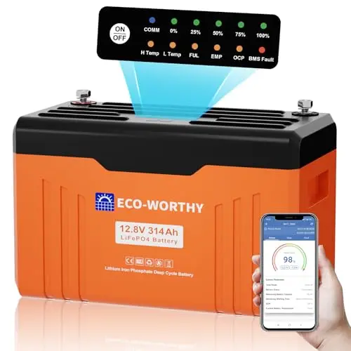 ECO-WORTHY 12V 314Ah LiFePO4
