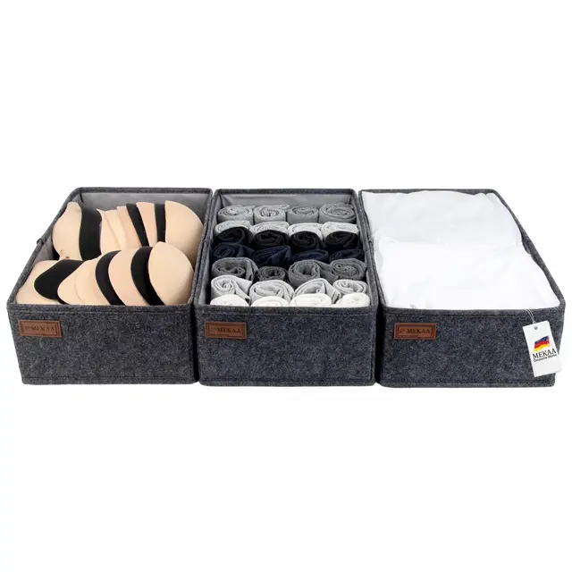 mekaa schubladen organizer malm 3er set