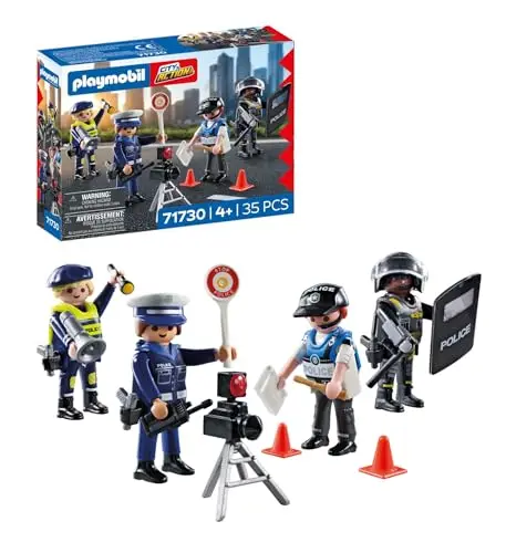 PLAYMOBIL | City Action | Figurenset Polizei | Erweiterung Welten | Für Kinder ab 4 Jahren | 71730