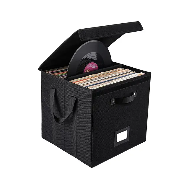 JurciCat Vinyl Aufbewahrungsbox 120 Single 33×33cm