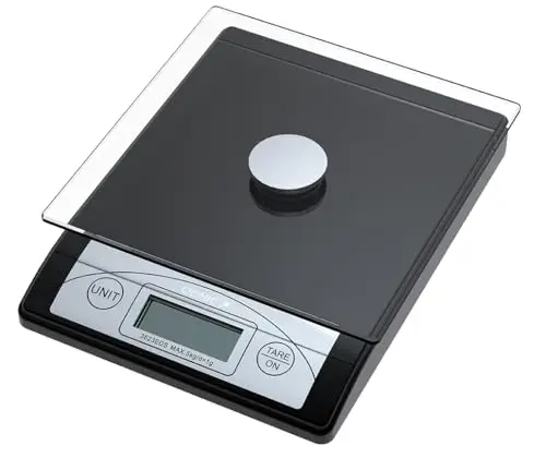 Genie Digitale Briefwaage 3623 EDS – Präzise Küchenwaage bis 5 kg, 1g Genauigkeit, LCD Display, Tara Funktion, Glas Wiegefläche, kompakt & vielseitig für Küche & Büro