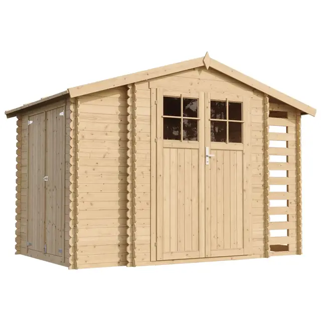 TIMBELA M389F+G Gartenhaus mit Schuppen