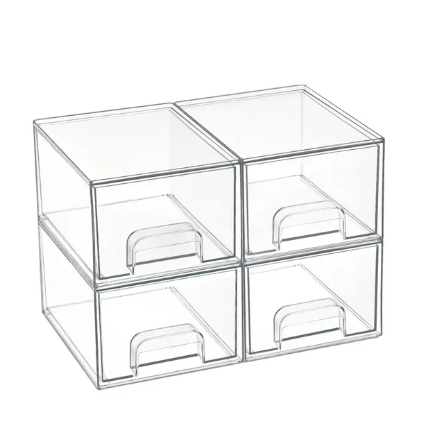 vtopmart 4er-set transparenter acryl