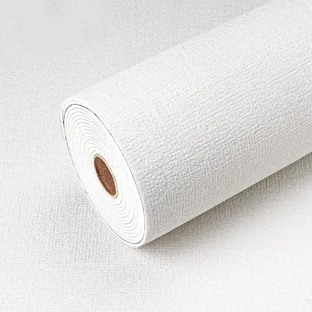 Selbstklebend Tapete Weißer Tapete 3mm Verdickende Thermische Isolierung Akustikpanel Wasserdicht für Schlafzimmer Wohnzimmer 50 cm x 280 cm