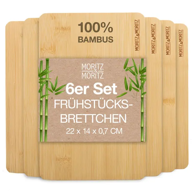 moritz & moritz 6er bambus schneidebrett