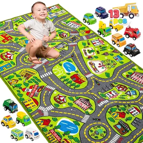 joyin spielteppich 80x150cm mit 12 mini