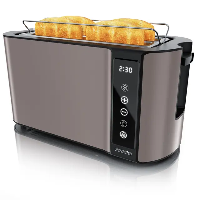 arendo edelstahl toaster 4 scheiben
