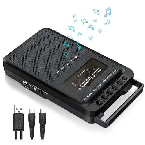 Gracioso 669 Tragbarer Kassettenrekorder mit USB/SD