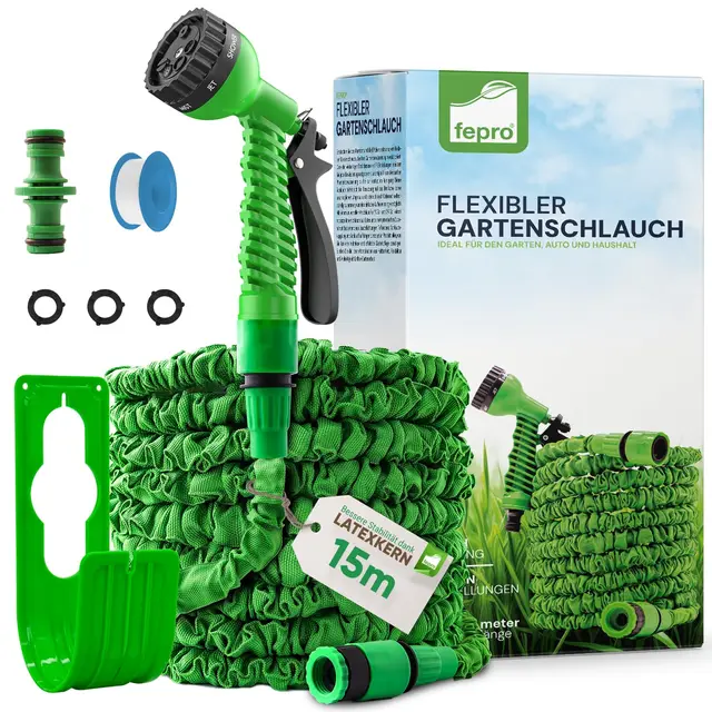 Fepro Flexibler Gartenschlauch 15m