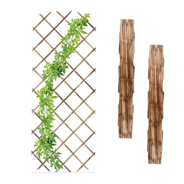 relaxdays rankspalier ausziehbar holz
