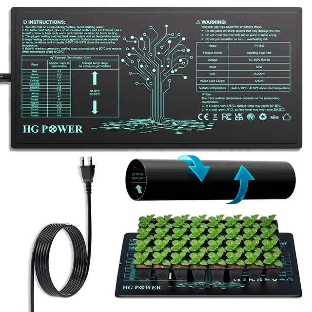 hg power heizmatte 55w