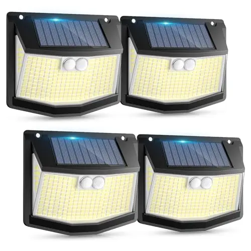 czhhmart 248 led solarlampe außen