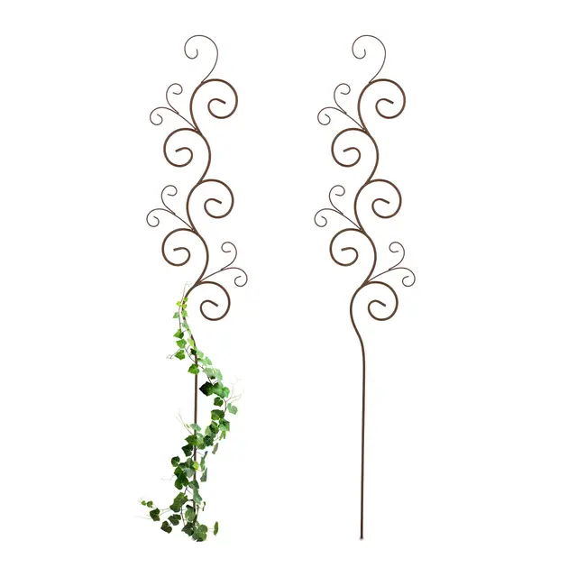 relaxdays rankobelisk 2er set 160x30cm