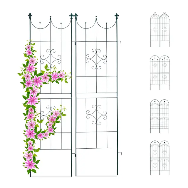 relaxdays rankgitter 2er set 180x50 cm