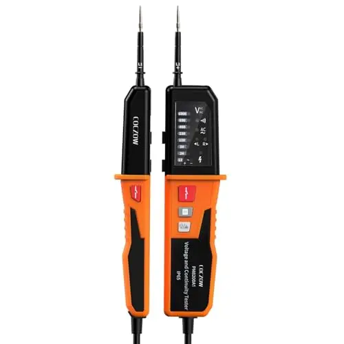 Spannungsprüfer,Durchgangsprüfer,automatischer Bereich 12V~1000V,IP65Multifunktions-Umfassender elektrischer Tester,kann AC/DC Spannung,Phasenfolge,Durchgang,RCD,batterielose Erkennung messen PM8200A1