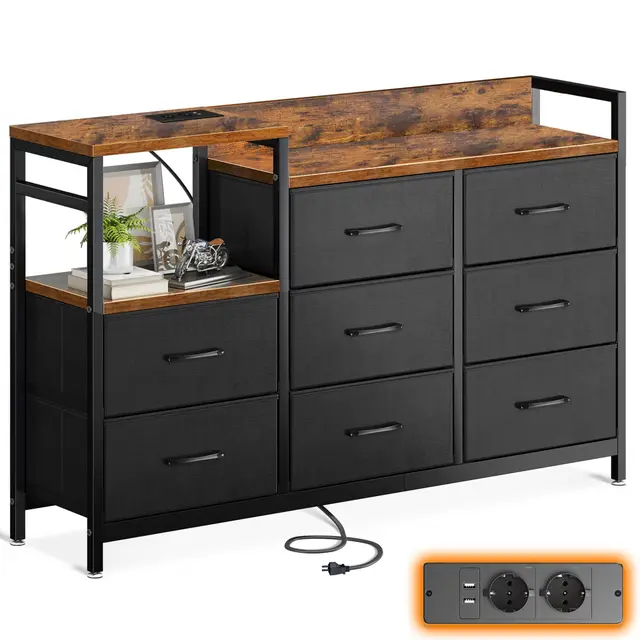 odk kommode 8 schubladen usb ac