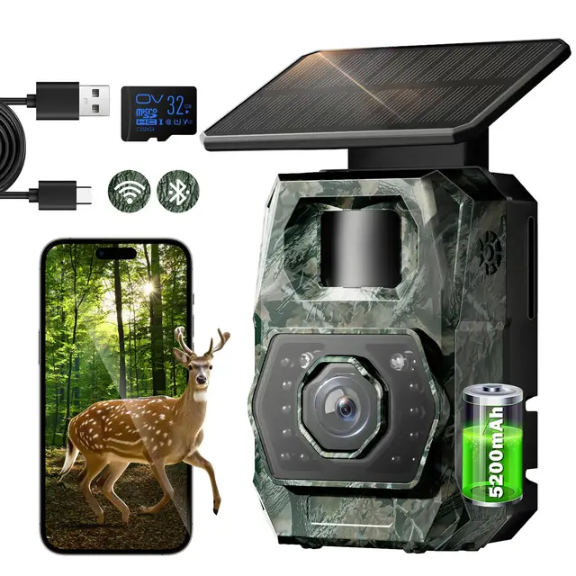 MAXDONE Wildkamera Pro 48MP Solar