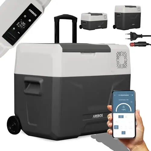 arebos kompressor kühlbox 39 liter