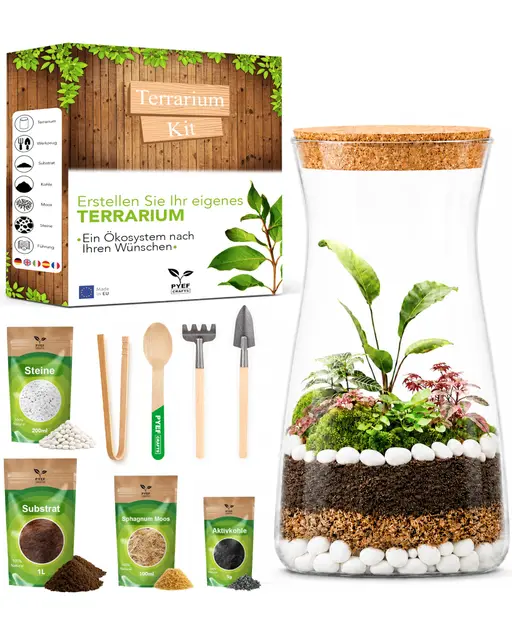 pyef crafts flaschengarten komplettset