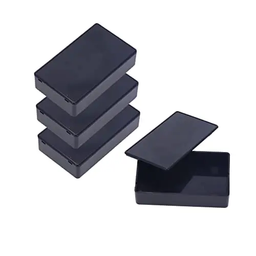 3 Stücke Schwarz Wasserdichte Anschlussdose Kunststoff Anschluss Projekt Box Elektrische Anschlussbox für Elektronik Power Instrument Case Box