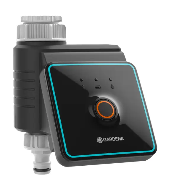 Gardena Bewässerungssteuerung mit Bluetooth App: Automatische Bewässerung für Garten und Balkon, via App konfigurierbar, Bewässerungszyklen in 3 Zeitplänen, 10 m Reichweite (01889-20)