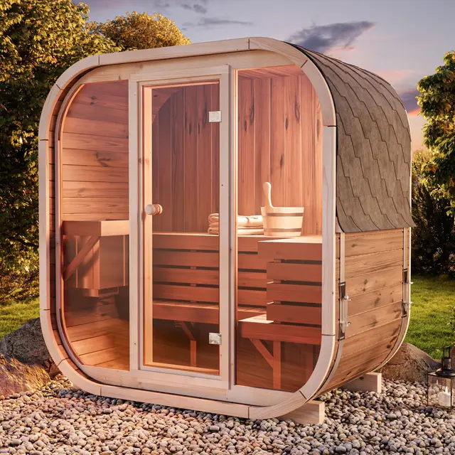 FinnTherm Ellipso M Fasssauna 3 Personen