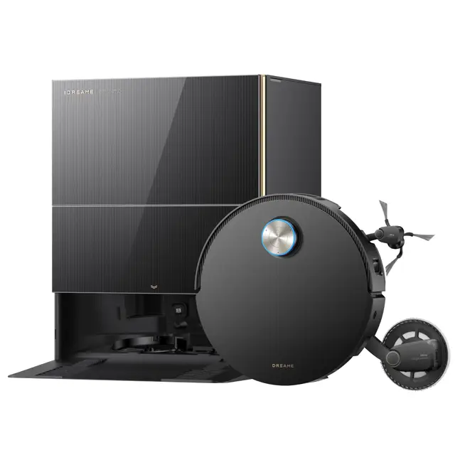 dreame X60 Pro Ultra Complete Saugroboter mit Wischfunktion, 42 000 Pa, Dual UltraExtend Arm, Zwei KI-Kameras, Hindernisüberqu. (10 cm), Auto-Entl., Mopp-Selbstreinigung (100 °C)