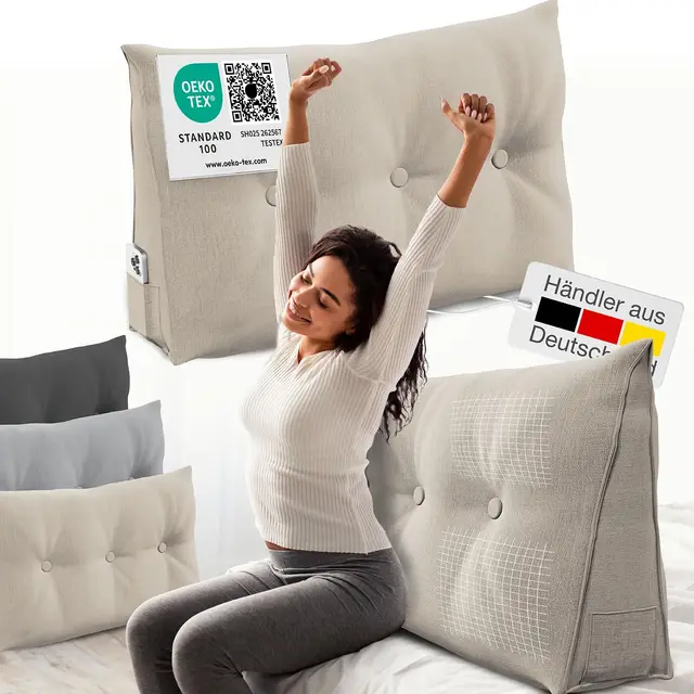 eloneo rückenkissen keilkissen 100 cm