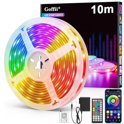 goffii 10m rgb led streifen bluetooth