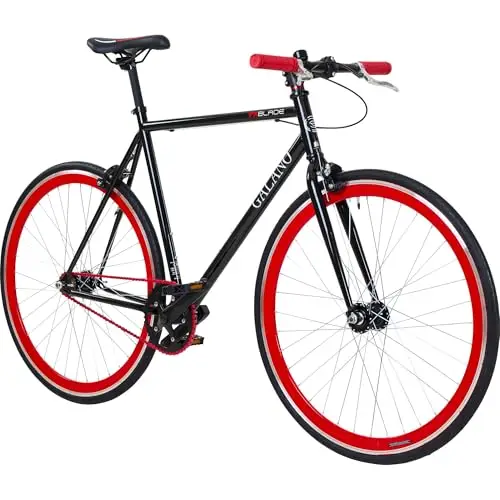 Galano Blade Fixie Bike für Damen und Herren 165-195 cm Singlespeed Fahrrad Retro 28 Zoll viele Größen Urban Bikes mit Flipflop Nabe Rennrad City