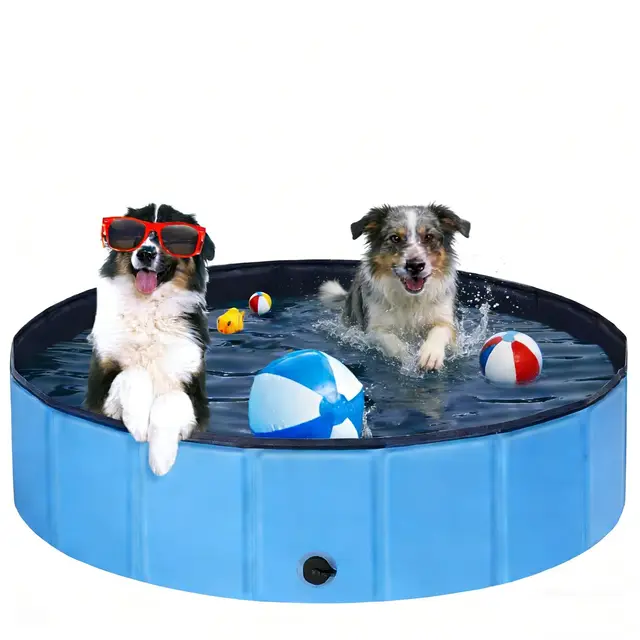 Ezilif Hundepool faltbar rutschfest 80x20 cm