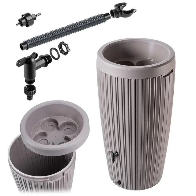KADAX 240L Regentonne mit Pflanzschale