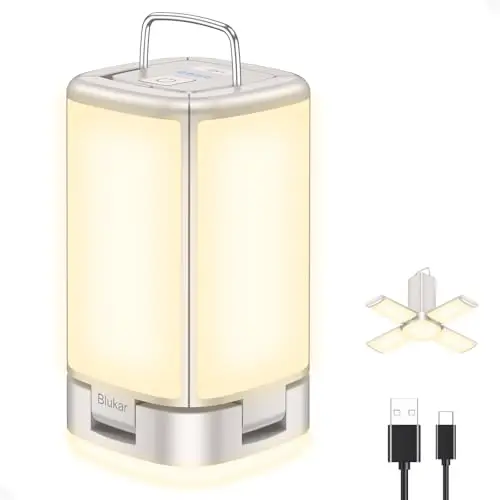 blukar led campinglampe 116 leds