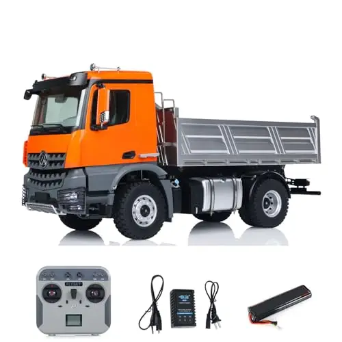 Kabolite 1/14 5701 RC Muldenkipper LKW 4x4 RC Kipper Auto Kipper Truck Modell 2-Gang-Getriebe Sound Licht