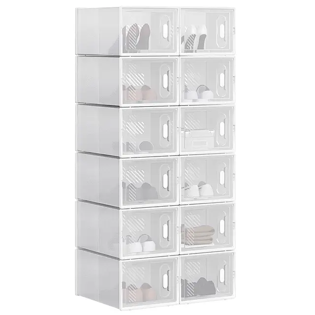woltu schuhregal 12 schuhboxen
