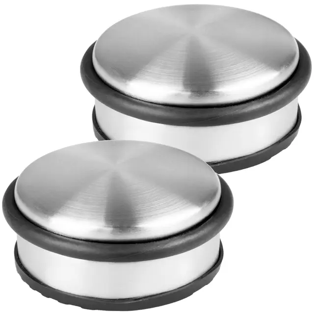 hrb türstopper 2er set edelstahl massiv