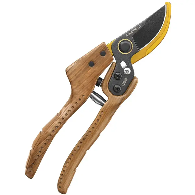 solodoto premium holzoptik gartenschere