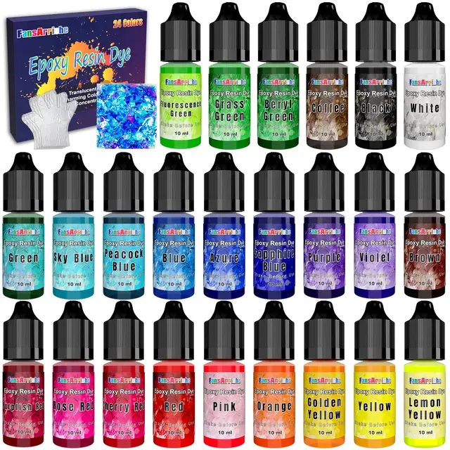 fansarriche epoxidharz-farbe 24 farben