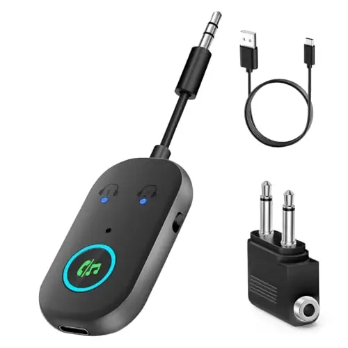 TVLIVE Bluetooth 5.3 Transmitter & Empfänger 2-in-1 mit 3,5 mm Klinke