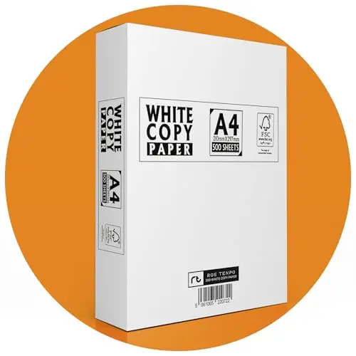 druckerpapier a4, weiß, 80 g/m², 500 Stück | Kopierpapier Premium für Tintenstrahl, Laserdrucker und Kopierer, perfekt hochweiß, den Heim- und Bürogebrauch