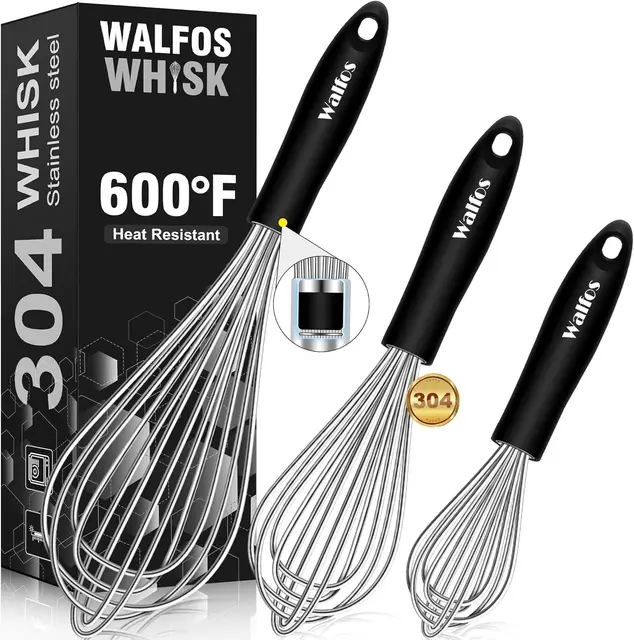 walfos schneebesen set 3-tlg edelstahl
