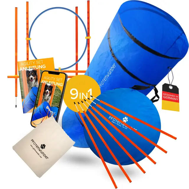 pfotenwunder 9-in-1 agility set mit
