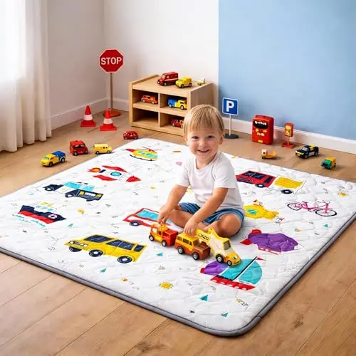 jinrobabes krabbelmatte baby 150x180cm